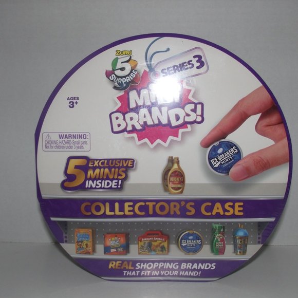 Zuru 5 Surprise Mini Brands Series 3 Collector's Case with 5 Exclusive Mini's In - Picture 1 of 2